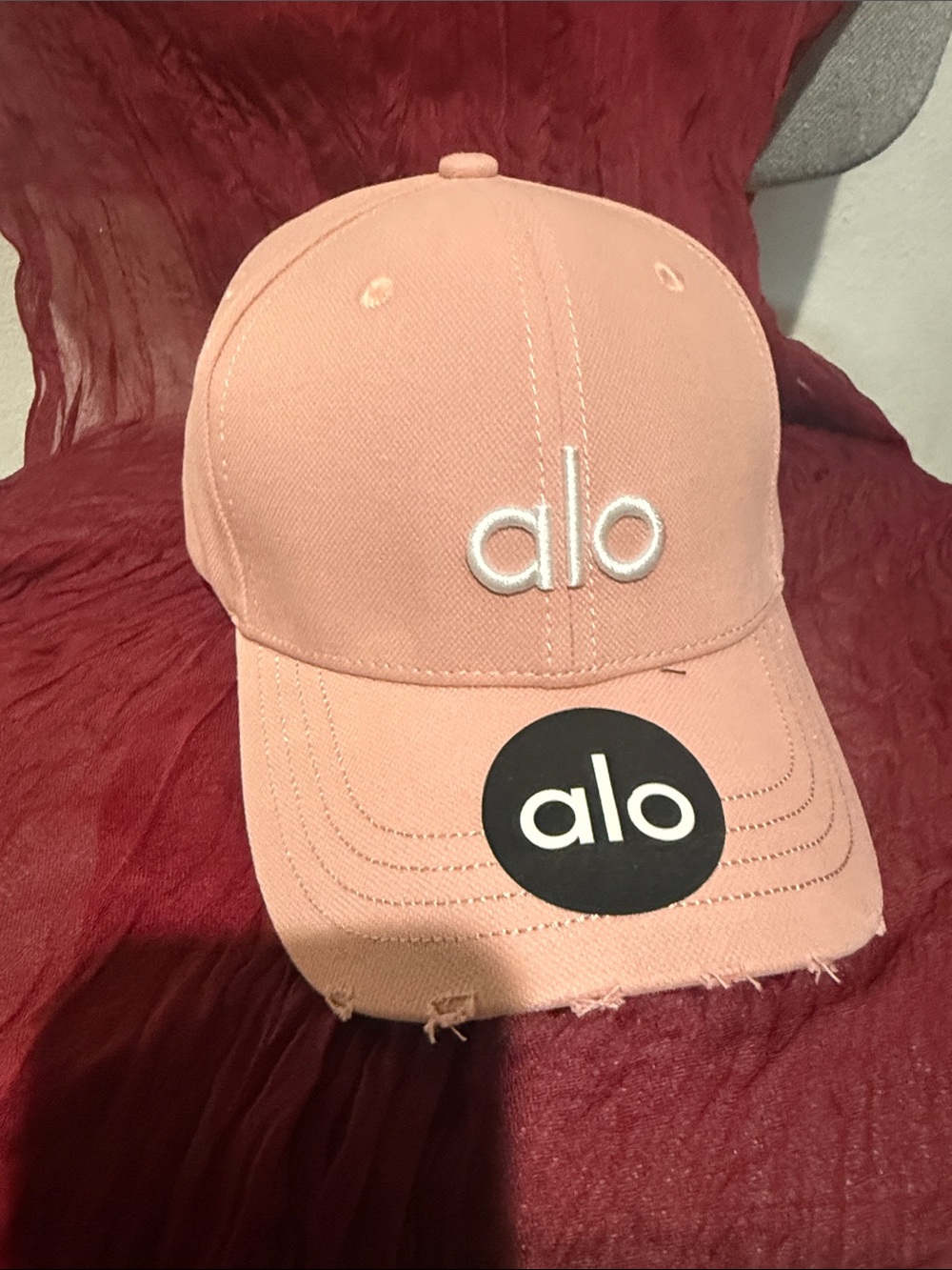 ALO Yoga Light Pink Adjustable Baseball Cap